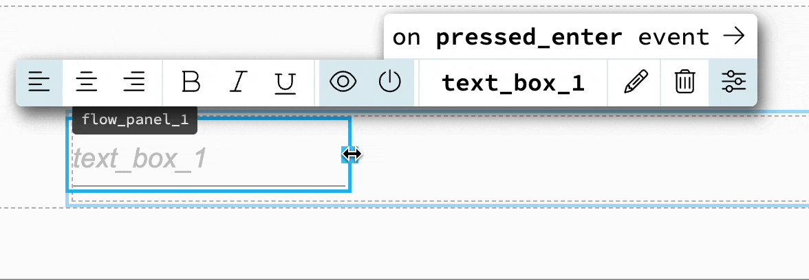 You can also set the width of a TextBox from the Form Editor